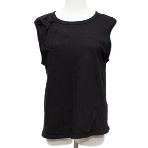 Joie Black Caviar Sleeveless Hillhurst Top Size Small